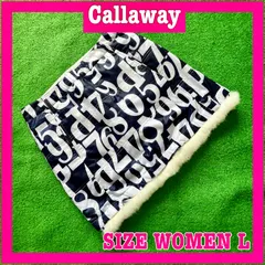 Callaway キャロウェイ 取外し可能ファー付き 中綿入り ナイロン ゴルフスカート L