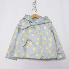 スワップミートマーケット 中綿入りパーカー ドット柄 ジャンパー アウター キッズ 女の子用 Sサイズ グレー SWAP MEET MARKET 【中古】のサムネイル