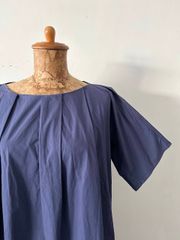 minä perhonen ミナペルホネン 半袖 ネイビー 蝶刺繍 38 - メルカリ