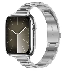 【迅速発送】スポーツ バンド と互換性のある Apple Watch Ultraバンド42mm(Series 11/10) 41mm 40mm 38mm ステンレス製 プレミアムステンレススチールメタル交換バンドコンパチブル iWatch Series 11