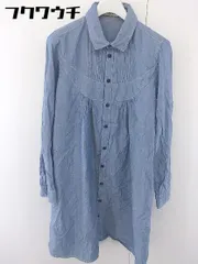 ◇ SUNAOKUWAHARA スナオクワハラ 長袖 膝丈 シャツ ワンピース サイズM ブルー レディース  【中古】 【1112020000539】