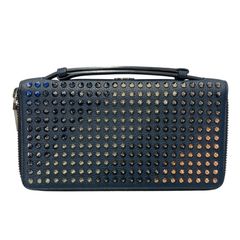 【Christian Louboutin】クリスチャンルブタン パネトーネ XL 3175209 長財布 レザー メンズ ラウンドファスナー スタッズ ジップアラウンド