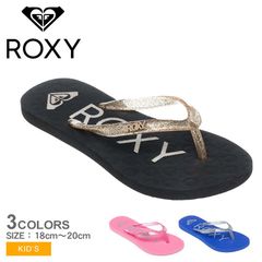 ロキシー サンダル ARGL251063 キッズ RG VIVA SPARKLE ROXY カラー:02.ブルー 品番：1623-0043