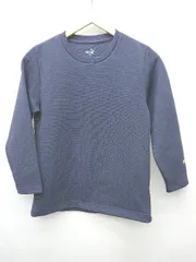 ◇ Θ puma プーマ ワッフル　キッズ 長袖 Tシャツ　カットソー サイズ150 ネイビー 男の子　女の子 P  【1409250018893】