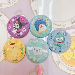 サンリオキャラクターズ 刺繍缶バッジ5個60876700