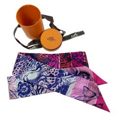 HERMES エルメス ツイリー【ジャングルラブラブ】ヘアバンド スカーフ