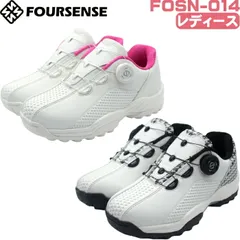 ★極美品★FOURSENSE ゴルフシューズ ダイヤル式 25.5㎝ FOURSENSE ダイヤル式 ゴルフシューズ メンズ スパイクレス 靴