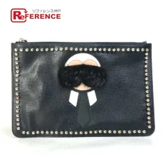FENDI｜カール・ラガーフェルド スタッズ クラッチバック FENDI フェンディ クラッチバッグ カールラガーフェルド