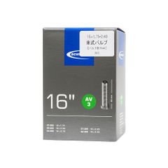 シュワルベ 3AV 米式40mm 16インチ 1本 16×1.75/2.40 SCHWALBE 自転車 チューブ サイクル BOX 305 16インチ アメリカンバルブ