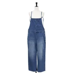 【美品】GALLARDAGALANTE ガリャルダガランテ サロペット ネイビー サイズ:1(M) | 24秋冬 デニム サロペット / オーバーオール | ストレート コットン | ボトムス ジーンズ ジーパン ズボン【レディース】【中古】