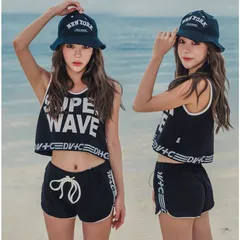 水着 送料無料タンキニ 体型カバー3点セット水着 ビキニ韓国風 レディースファッション セクシー可愛い 水着セパレート スイムウェア女性用#curio576