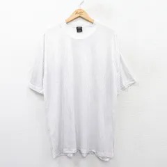 XL/古着 半袖 ビンテージ Tシャツ メンズ 90s 大きいサイズ クルーネック 白 ホワイト ストライプ 25jun04 中古