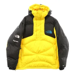 SUPREME (シュプリーム) 22AW ×THE NORTH FACE 800-Fill Half Zip Hooded Pullover ザノースフェイス 800フィル ハーフジップ ダウンジャケット イエロー ND52205I