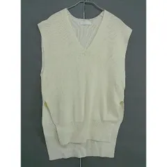◇ SENSE OF PLACE by URBAN RESEARCH ニット Ｖネック ベスト サイズF アイボリー レディース  【中古】 【1206170011184】
