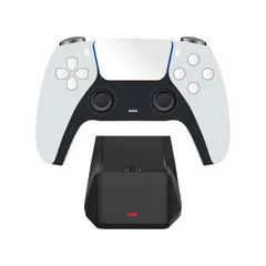 アローン(Allone) PS5コントローラー用 クイックチャージスタンド ブラック 9×6×9cm ゲーム 充電器 フル充電約2時間 バッテリー保護機能付き ALG-P5CRCS