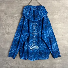 GOTCHA ガッチャ UVカット DRY 水陸両用 接触冷感 SURF サーフ パーカー ジップパーカー 総柄 刺繍ロゴ 大きいサイズ ゆるだぼ 2XL XXL