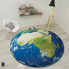 円形 絨毯 カーペット ラウンド 惑星 デザイン 北欧 モダン おしゃれ かわいい インテリア 洗える ラグ 大判 ダイニング ベッドルーム