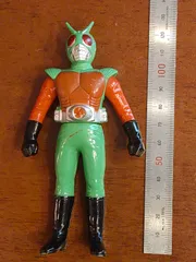 【連休特価】仮面ライダー　スカイライダー　ソフビ人形・面取れ約19㎝ ポピー製 スカイライダー 面取れ 面替え ソフビ フィギュア