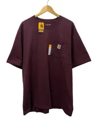 Carhartt (カーハート) Loose Fit Heavyweight S/S POCKET T-SHIRT ルーズ フィット ヘビーウェイト ポケットTシャツ K87-M 半袖 カットソー コットン グアテマラ製 L エンジ メンズ/025
