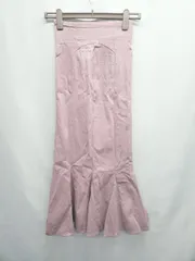 ◇ ⊂ ROYAL PARTY ロイヤルパーティー ストレッチ ロング マーメイド スカート サイズＭ ピンク レディース E  【1506250003857】