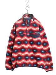 【お得なクーポン配布中!】 パタゴニア ネイティブ 総柄 ライトウェイト シンチラ スナップT レディース M / 古着 15年製 PATAGONIA フリース プルオーバー ジャケット