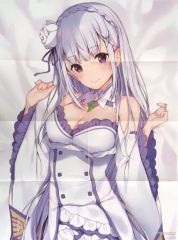 [중고] 포스터(애니메이션) B2 포스터(8개 접기) 에밀리아 [Re:제로부터 시작하는 이세계 생활] 월간 코믹 얼라이브 2018년 11월호 부록