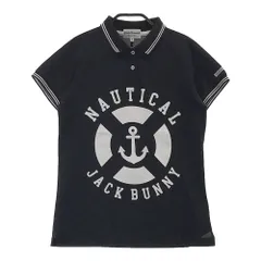 サイズ：1 JACK BUNNY ジャックバニー  半袖ポロシャツ  ネイビー系 [240101207076]# ゴルフウェア レディース ストスト