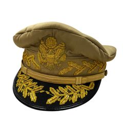ブラック版　マッカーサー　アメリカ軍将校用制帽 ブラック版マッカーサーアメリカ軍将校用制帽