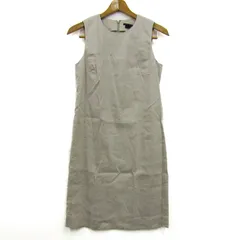 セオリー ワンピース ノースリーブ リネン混 ストレッチ ブランド トップス レディース 2サイズ ベージュ theory 【中古】