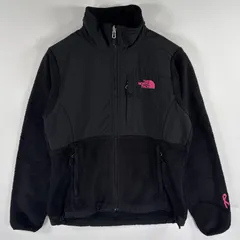 古着 ザ・ノースフェイス THE NORTH FACE フルジップフリースジャケット デナリ ワンポイントロゴ アウトドア S  ブラック レディース