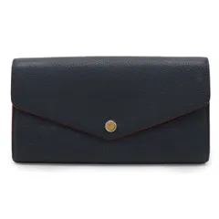 LOUIS VUITTON ルイ ヴィトン モノグラムアンプラント ポルトフォイユ サラ 2つ折長財布 二つ折長財布 マリーヌルージュ ネイビー 紺 M62125