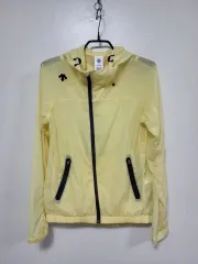 DESCENTE(デサント) 黄色 ウィンドブレーカー フード ジャケット