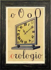 絵画 イタリアン・ヴィタージュ・ポスター orologio 時計 プレゼント 飾る アート おしゃれ 壁掛け 絵
