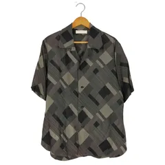 エトセンス ETHOSENS Bias pattern short sleeve shirt バイアス パターン オープンカラーシャツ メンズ 表記無 のサムネイル
