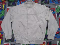 Windbreaker カップショルダージャケット L ベージュ USA古着 ブルゾン
