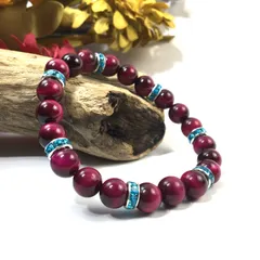 パワーストーン ブレスレット ピンクタイガーアイ (ライトブルー) 8mm レディース  ●