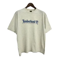 90年代 USA製 Timberland ティンバーランド ロゴ 半袖Ｔシャツ ライトグレー(メンズ L)中古 古着 T8257