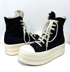 39(24cm程度)◆Rick Owens DRKSHDW｜リックオウエンス ダークシャドウ  DRKSHDW Mega Bumper Canvas Sneaks DU02C5831 DO  メガバンパー キャンバス ハイカット スニーカー  シューズ 靴