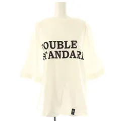 ダブルスタンダードクロージング ダブスタ DOUBLE STANDARD CLOTHING ロゴプリントカットソー Tシャツ 半袖 F ホワイト /DF ■OS
