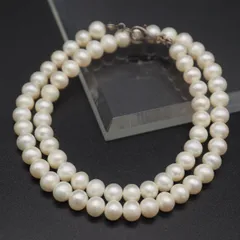 E873 淡水真珠 パール SILVER刻印 ネックレス デザイン 6月誕生石