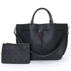 ルイ ヴィトン ジロラッタ 2WAY ショルダー トート ハンドバッグ モノグラムマヒナ レザー ブラック ブラウン 黒 茶 シルバー金具 M54402 LOUIS VUITTON（未使用　展示品）