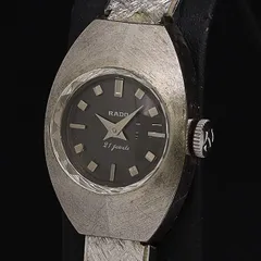 アンティークラドー　アンティーク　ロイヤル　黒文字盤　ブラックシルバー　メンズ腕時計　稼働品