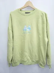 ◇ ⊇ RAGEBLUE レイジブルー オサムグッズ 裏起毛 長袖 プルオーバー トレーナー サイズL ライトグリーン系 メンズ E  【1506110016782】