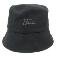 フルーツオブザルーム ハット 帽子 ブランド バケットハット レディース メンズ 56-58cmサイズ ブラック FRUIT OF THE LOOM 【中古】のサムネイル