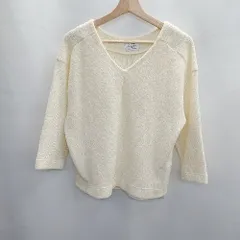 ◇ ⊇ green label relaxing Vネック 長袖 セーター サイズ 表記なし ホワイト系 レディース E  【1412090063954】