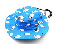 コヒナタ(KOHINATA) ギョギョハット アオリイカ 10340 ブルー  57cm-60cm  帽子 かわいい キャラクター いか エギング ヤエン 釣りガール 日除け 日焼け防止 日焼け対策