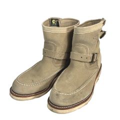 Chippewa チペワ ミドルブーツ 9E 27.5cm 本革 スエード レザー ベージュ やや美品 中古 G2