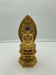 中古品☆金色の仏像 阿弥陀如来 大仏様？ 置物 骨董 - メルカリ
