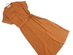 AS KNOW AS アズノゥアズ ベルテッド シャツ ワンピース sizeF/茶 ■◆ レディースのサムネイル