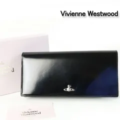 新品 Vivienne Westwood ヴィヴィアンウエストウッド ADVAN レザー かぶせ長財布 小銭入れ 財布 正規品 -415